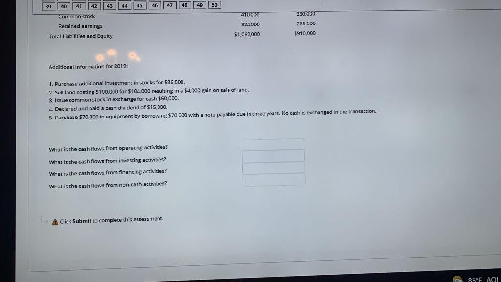2019 Revenues $250.000 4,000 Gain on sale of land 254,000 Total revenues
