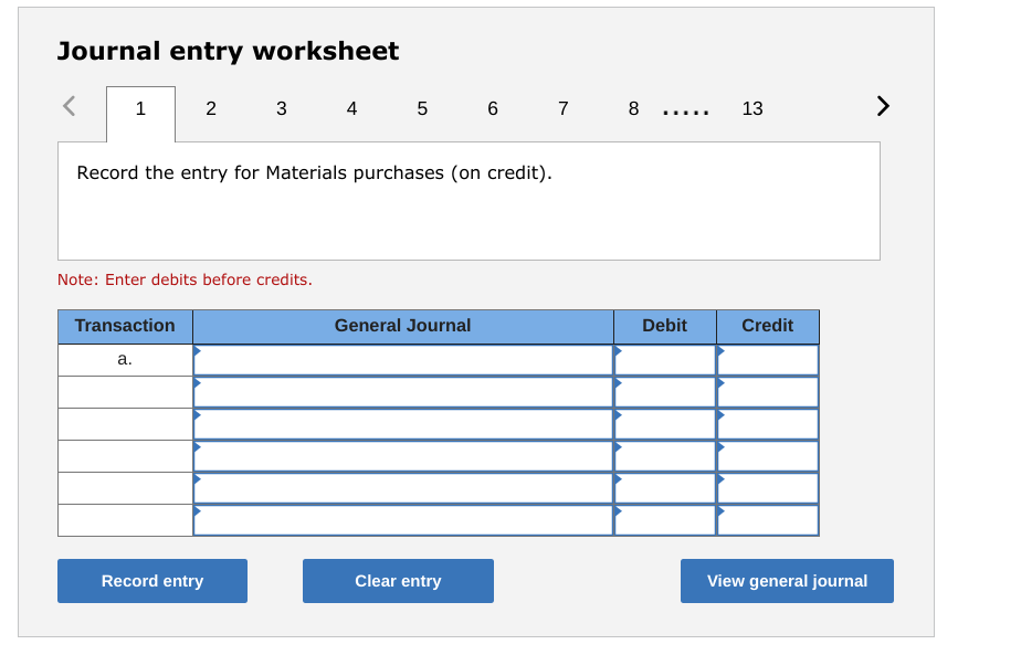 to Work in Process Inventory. 4.Record the indirect labor paid and assigned