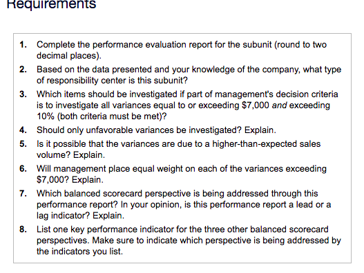 Actual Results Flexible Budget U) (F or U) Net Sales Revenue $