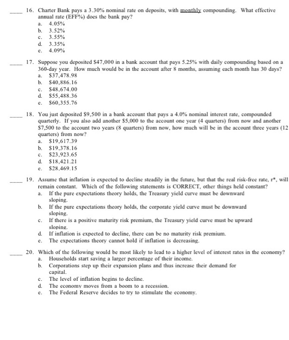 of the following statements is CORRECT? The periodic rate of interest is