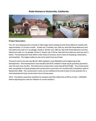  Objective: To use comparables to start to develop a plan for