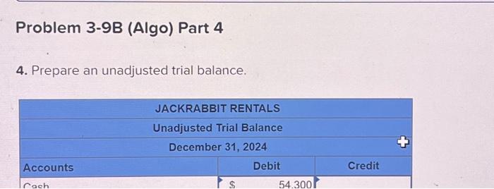 closing entries to the T-accounts. Be sure to include beginning balances 5.