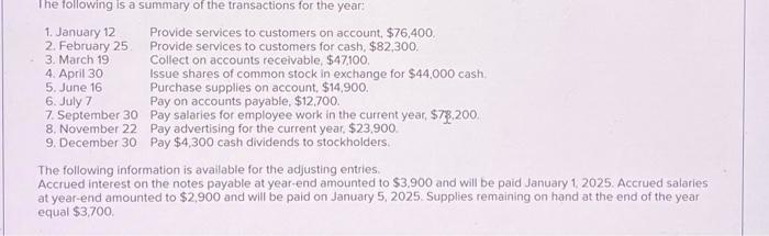 at year-end amounted to $2,900 and will be paid on January 5,2025