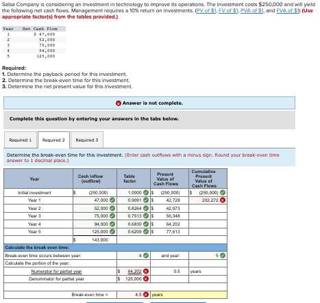 Need help with part 2 Salsa Company is considering an investment in