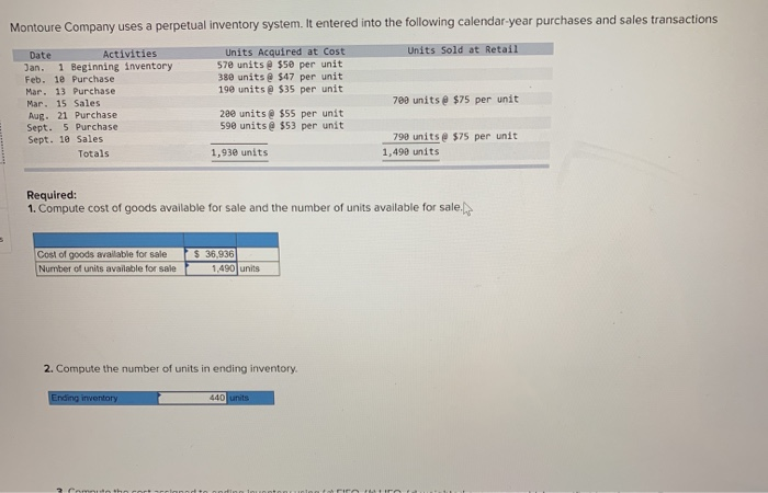  FIFO, LIFO, WAV, and Specific Identification. The top portion includes the