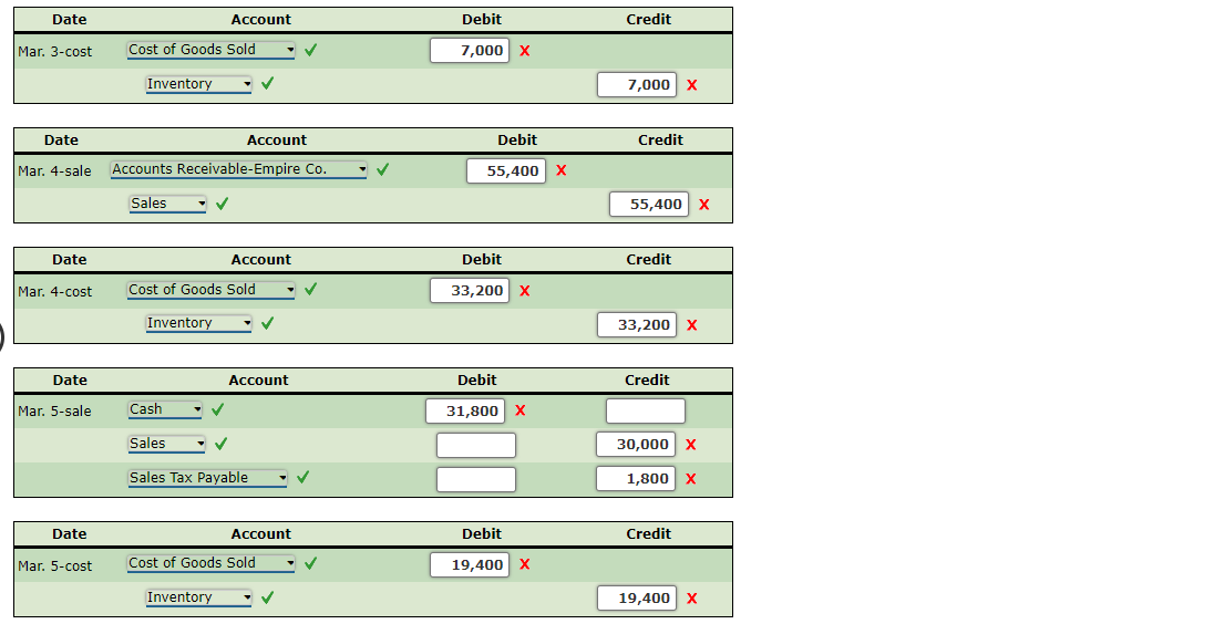 & & & \\ \hline & Accounts Receivable-Targhee Co. & V &