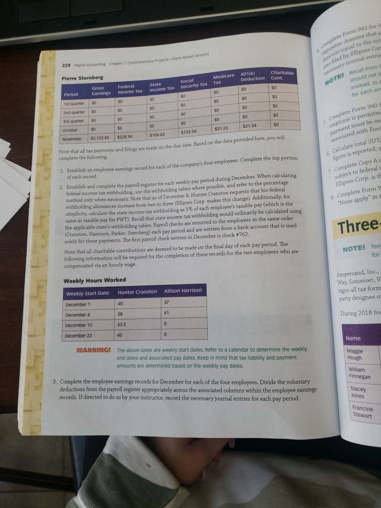 Ellipses Corp., you will not complete these. If directed to do so