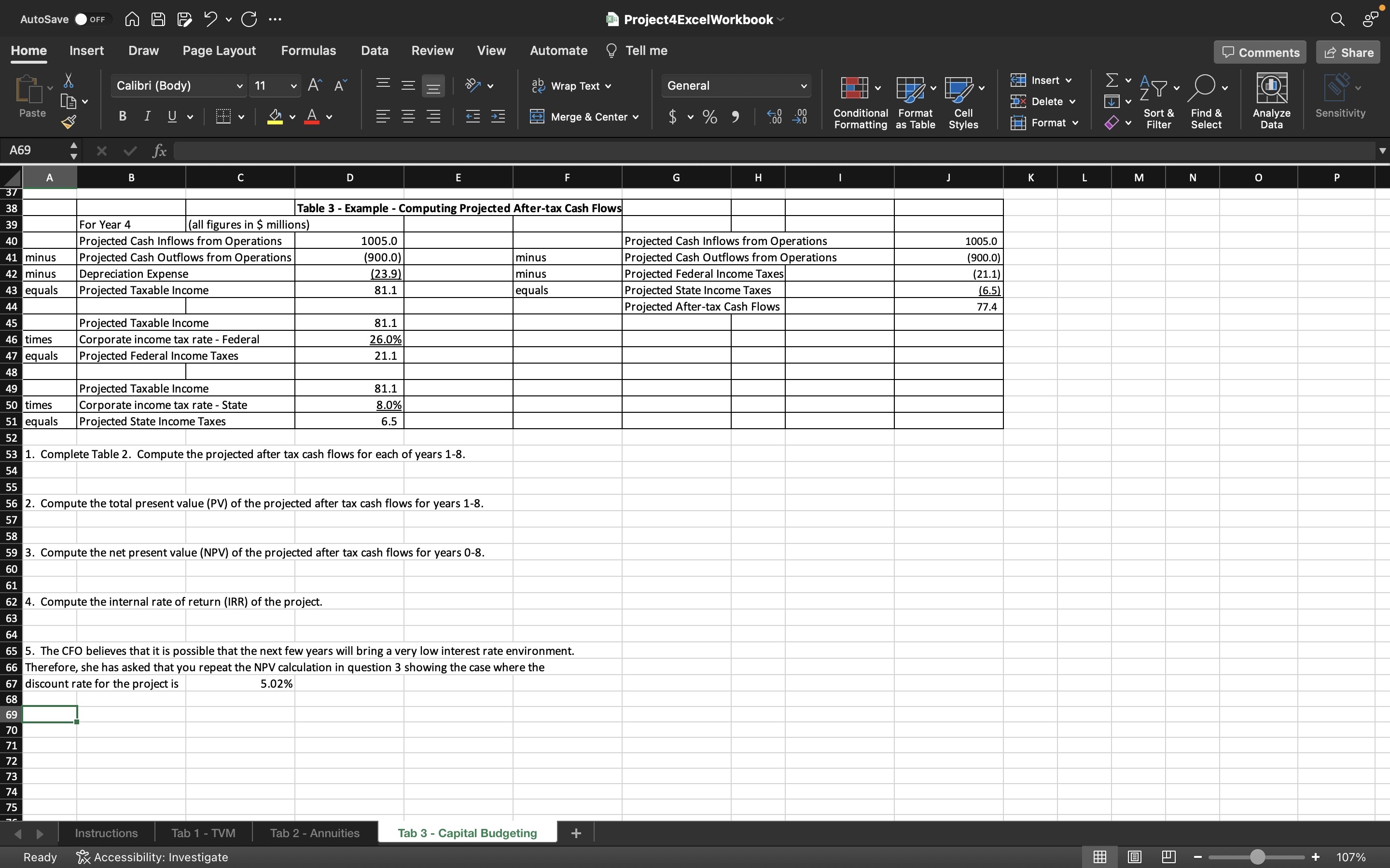the time value of money. These exercises do not relate directly to