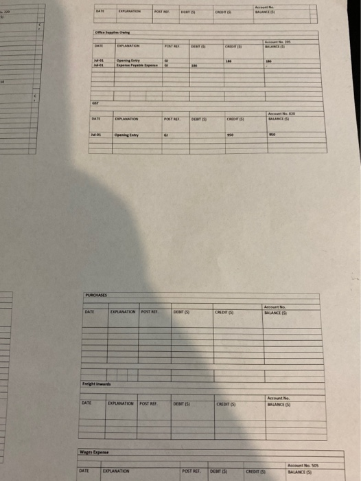 included. You will need to complete this task by entering the relevant