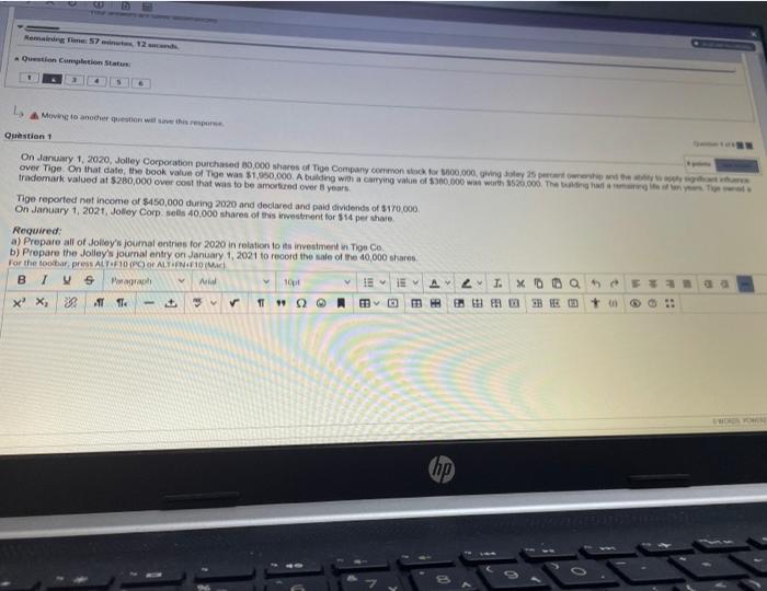  Question completion Status A Moving to another than will the repor