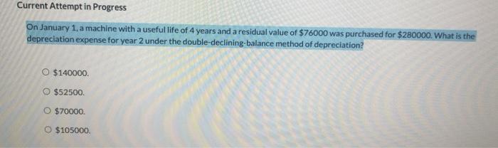  Current Attempt in Progress On January 1, a machine with a