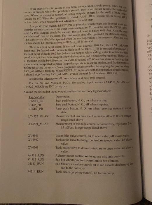 mixes a brine solution. Figure P7.29 shows the layout of a batch