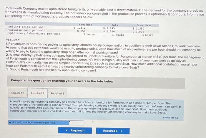 recommendation as to whether or not the line should be discontinued. The