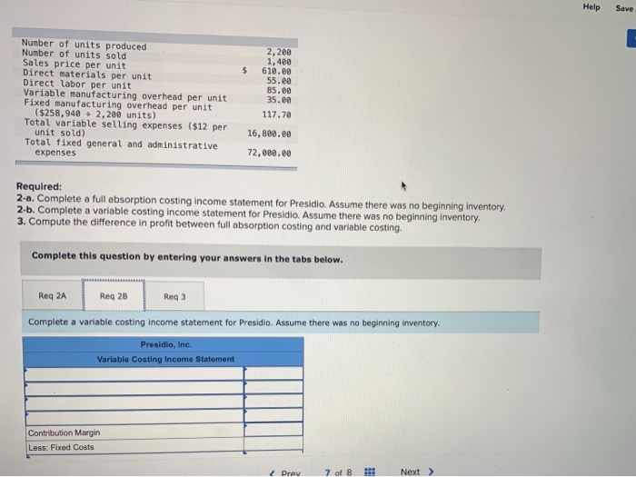 information for Presidio Inc's most recent year of operations. $ Number of