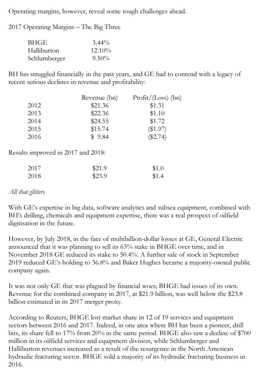 the process of restructuring and decided to expand its oil and gas