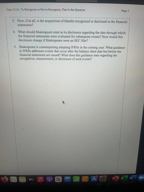 is the Question Shakespeare Inc. ("Shakespeare" or the "Company") is a privately