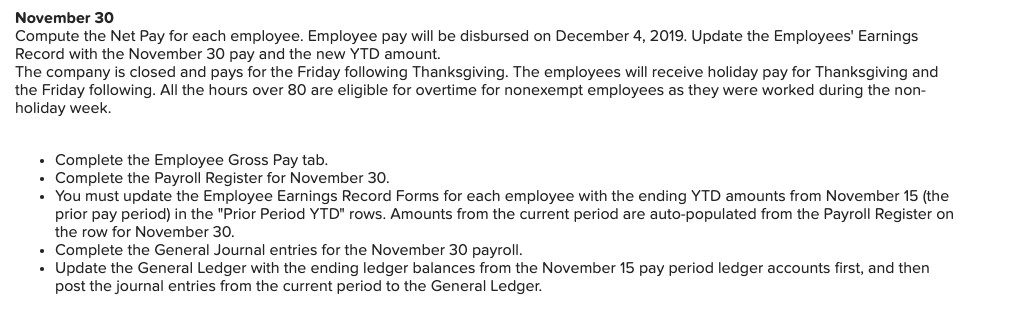 the fourth quarter (Q4) of 2019, which consists of the final pay
