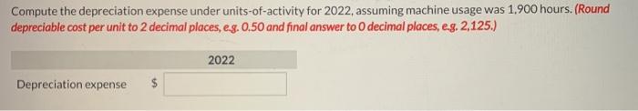 Your answer is correct. Compute the depreciable cost per unit. (Round answer