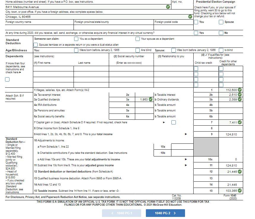 60455. She is a supervisor and her SSN is 412-34-5670. Using the