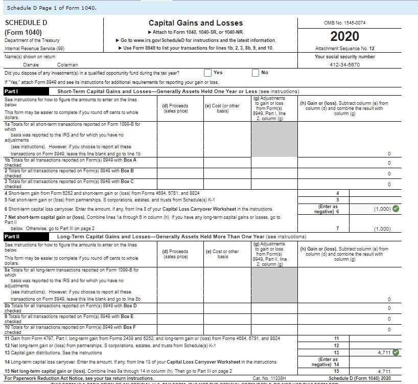 Mint brokerage, of which $1,963 are considered qualified dividends. Danae received a