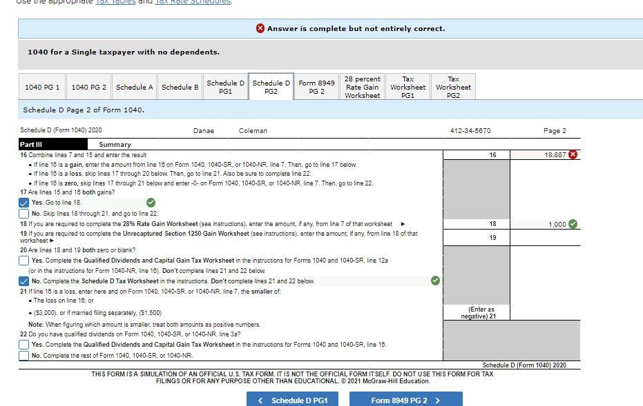 gift of 2,000 shares of FNP Incorporated stock from her Aunt Jane