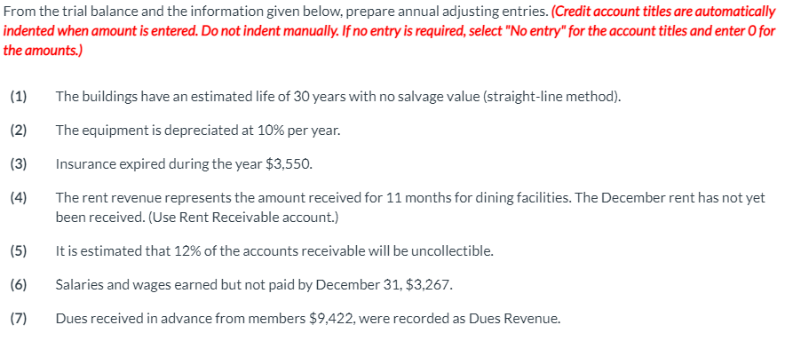you in advance! KINGBIRD GOLF CLUB, INC. TRIAL BALANCE DECEMBER 31 Debit