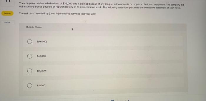 net income last year... 11 Megan Corporation's net income last year was