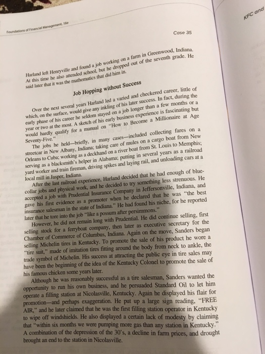 The story of Kentucky Fried Chicken is the story of Colonel Harland