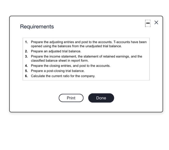 COMPLETE ALL. will upvote . thank you :D x Requirements 1. Prepare