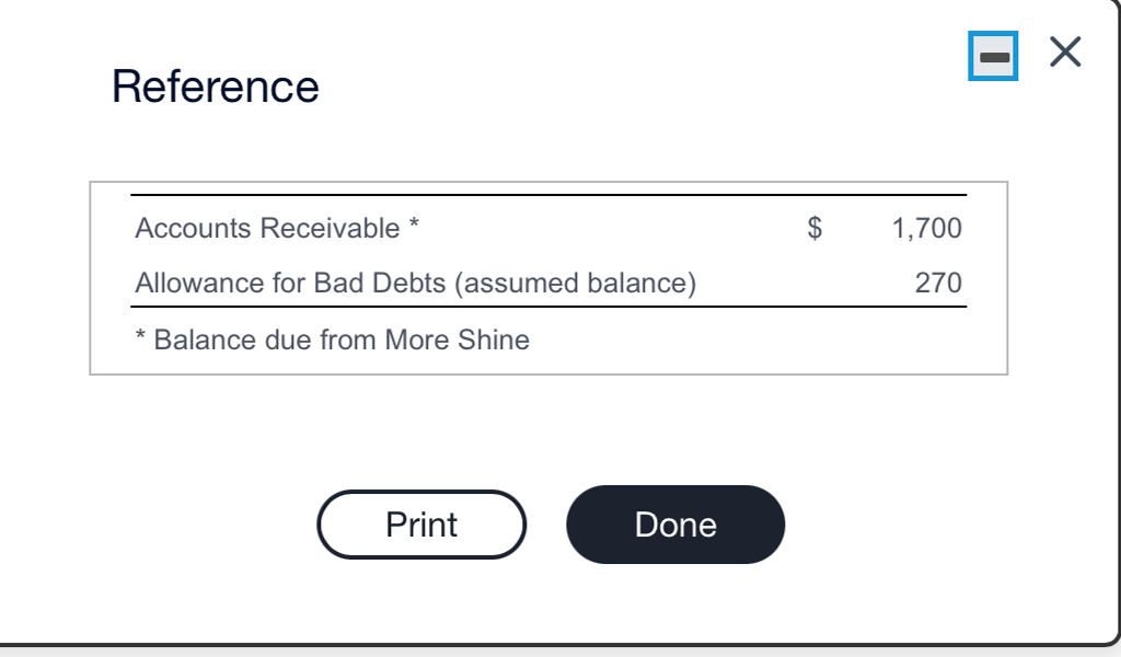  [00:15,13/03/2024] MB: Sir Cleansalot Cleaning uses the allowance method to estimate