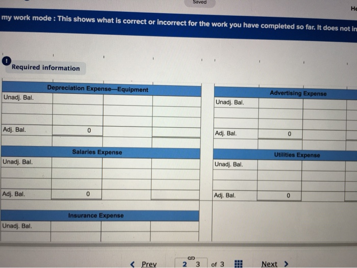 bala descriptions of items a through h that require adjusting entries on