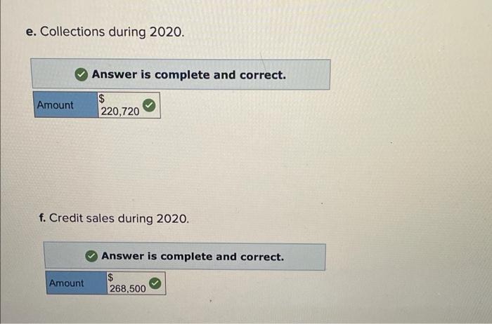 7.180 Dec. 31/19 Balance Credit sales in 2020 7272 7222 15,800 Jan.