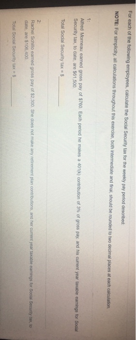 please make sure to give the correct answer For each of the