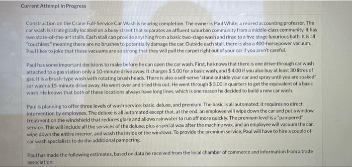  Current Attempt in Progress Construction on the Crane Full-Service Car Wash