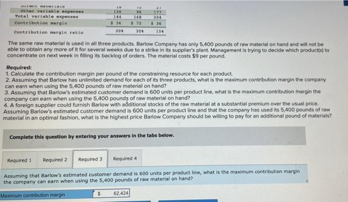 Trade-Off Decisions [LO13-5, LO13-6) 1e 126 144 $36 72 94 168 $