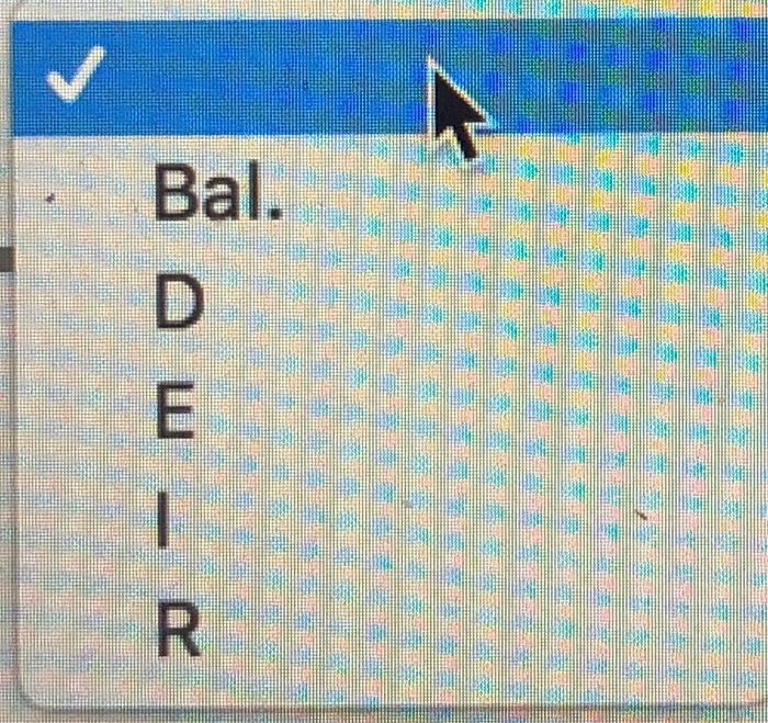 for each account. For accounts that have a zero balance, enter the