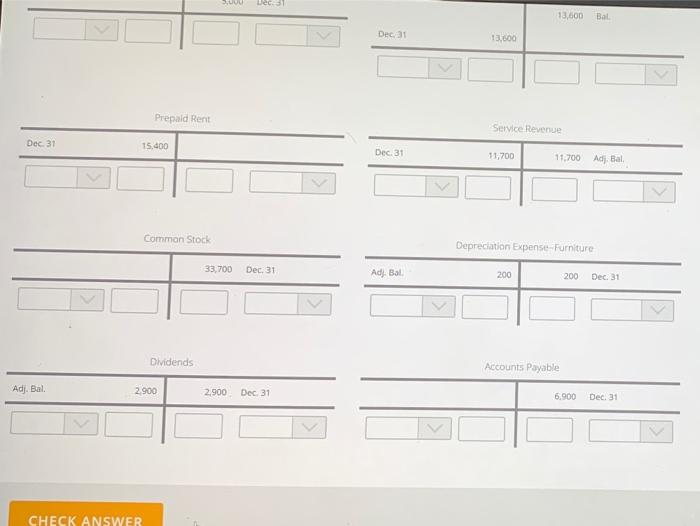 for use next accounting cycle Activity 4.a - Updating accounts for the