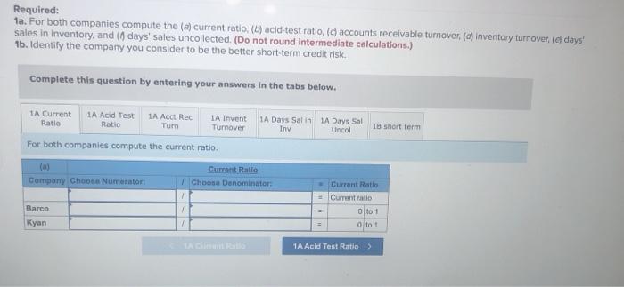 to the questions displayed below.) Summary information from the financial statements of