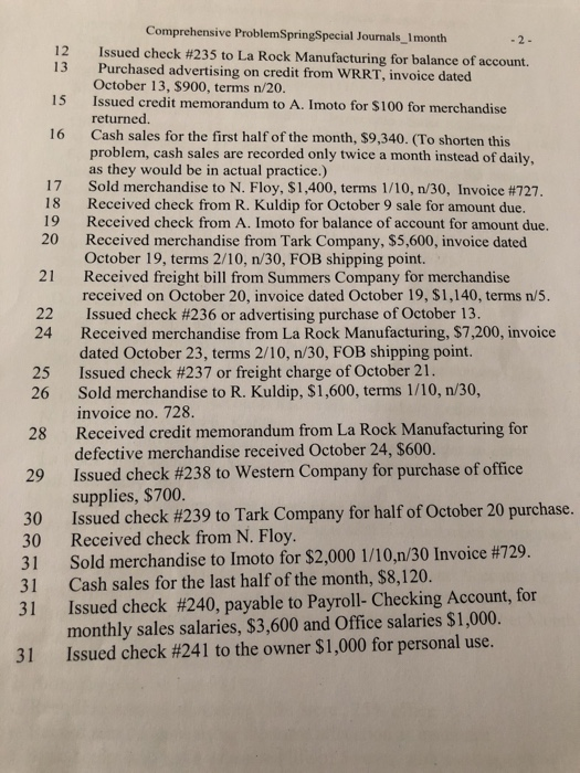 month for a merchandising company. That means you will prepare financial statements