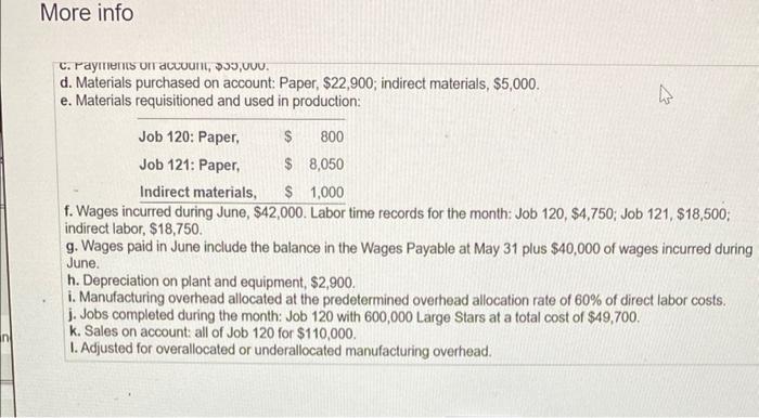 the trial balance.) June 1 balances in the subsidiary ledgers were as
