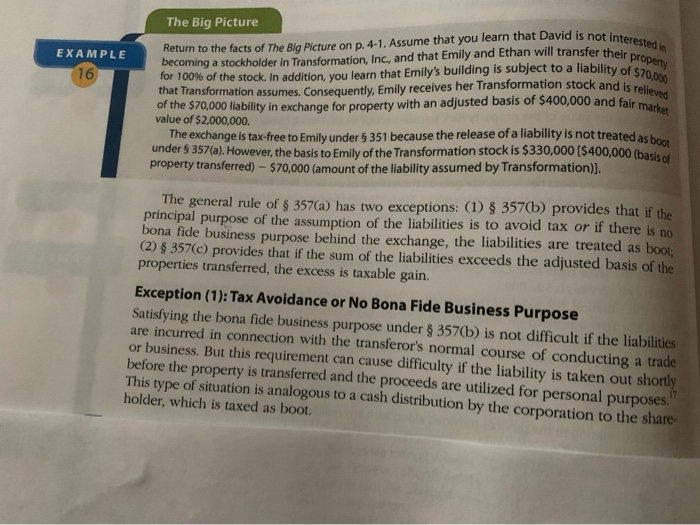  write an explanation in Word format for the answer to Example