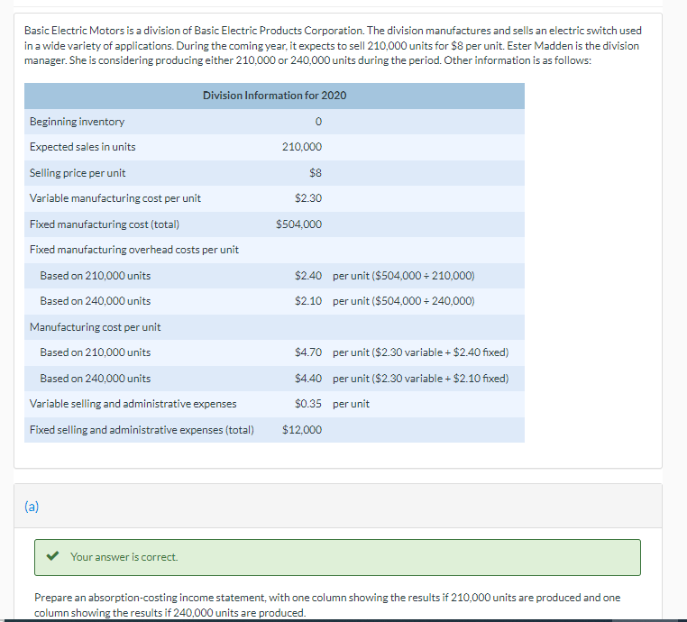Basic Electric Motors is a division of Basic Electric Products Corporation.