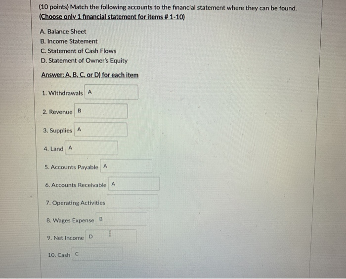 accounts and their amounts to prepare a trial balance. The accounts for