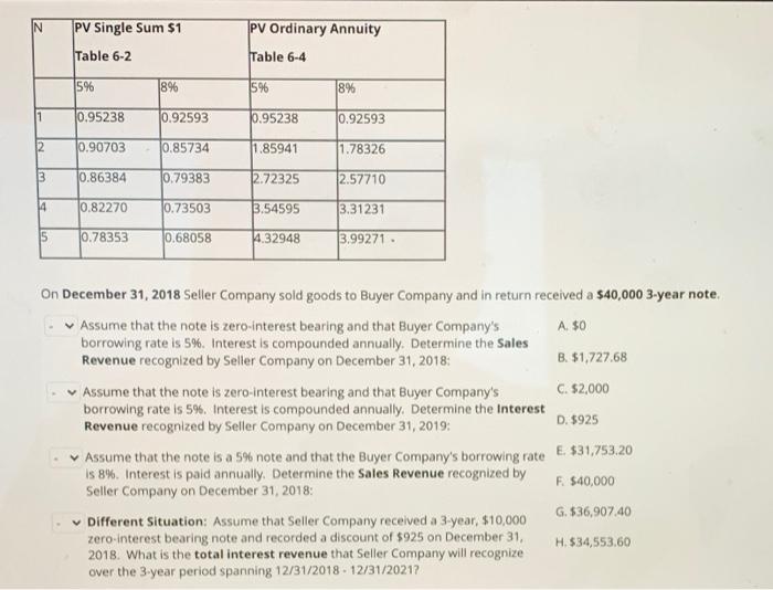  PV Single Sum $1 PV Ordinary Annuity Table 6-2 Table 6-4