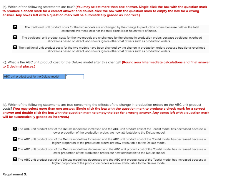 2: Then enter formulas in all cells that contain question marks. For