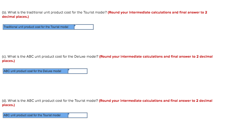 worksheet by reducing the direct labor-hours for the Deluxe model in cell