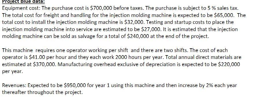 Need to create an income statement and cash flow statement. Show annualized