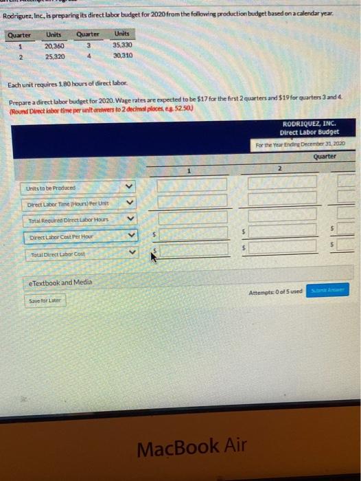  include how u got to the answer thx Rodriguez, Inc. is