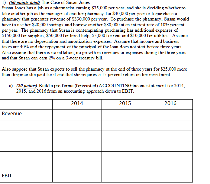  Please answer questions fully and in order !!! 1) (60 points