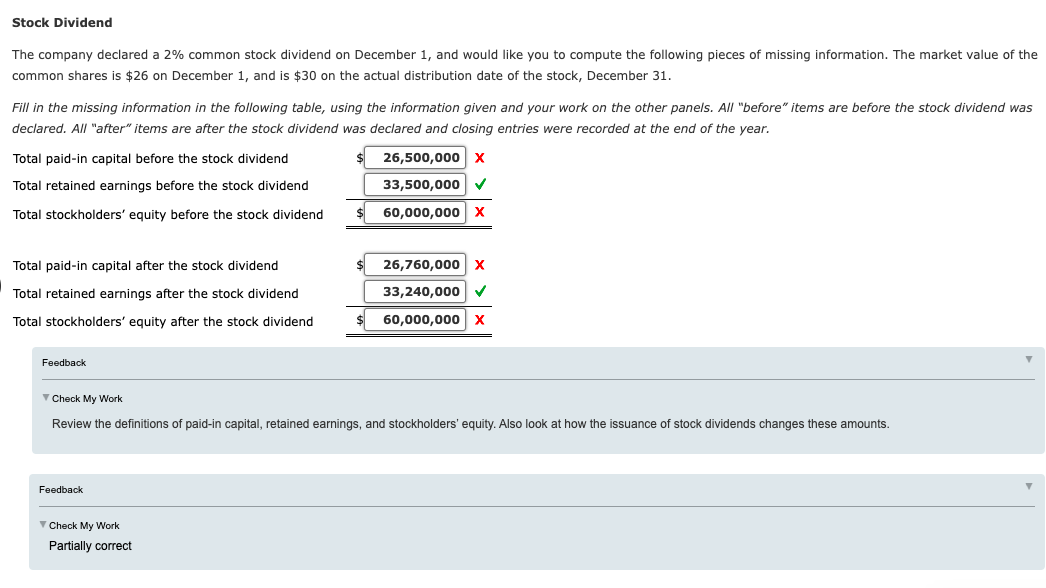 practical jokes. The corporation has paid several cash dividends throughout Year 6,